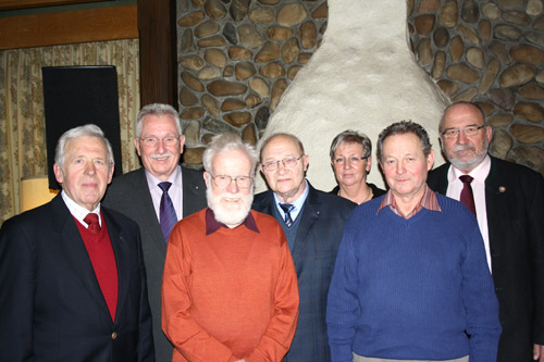Albin Dreher, B&uuml;rgermeister Michael Roschach, Ewald Lohrmann, Gerold Schumpp, Maria Rau, Josef Harter, Wolfgang Ruthinger