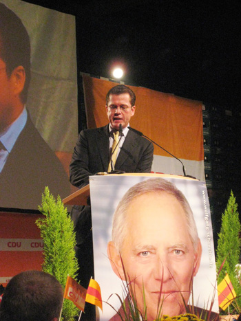 Bundeswirtschaftsminister zu Guttenberg